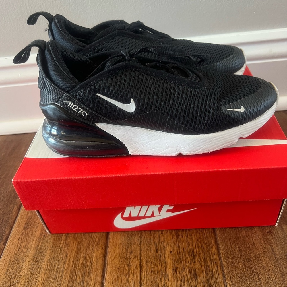 Nike Kids Black and White Air Max Sneakers